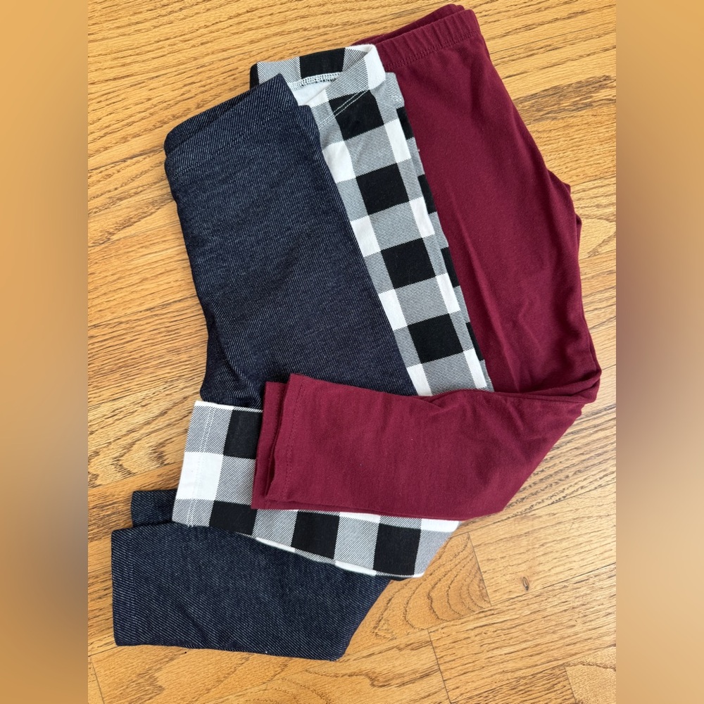 Cat and Jack Leggings ~ Lot of 3 ~ 4T ~ EUC